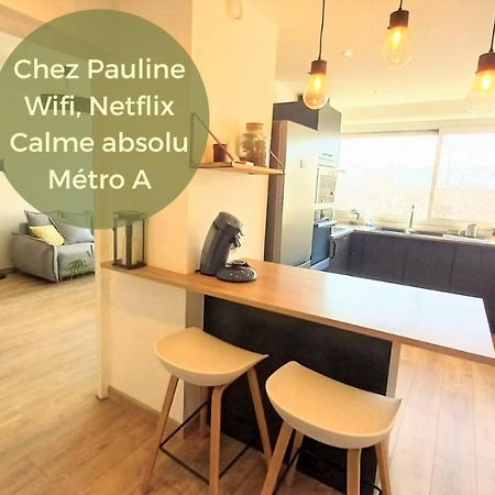 Magnifique Cocon - Metro A Republique - 2 Belles Chambres Avec Dressings - Wifi Gratuit - Netflix - Au Calme Absolu - Lumineux - Jardin Arbore Partage Dans La Residence ビユールバンヌ エクステリア 写真
