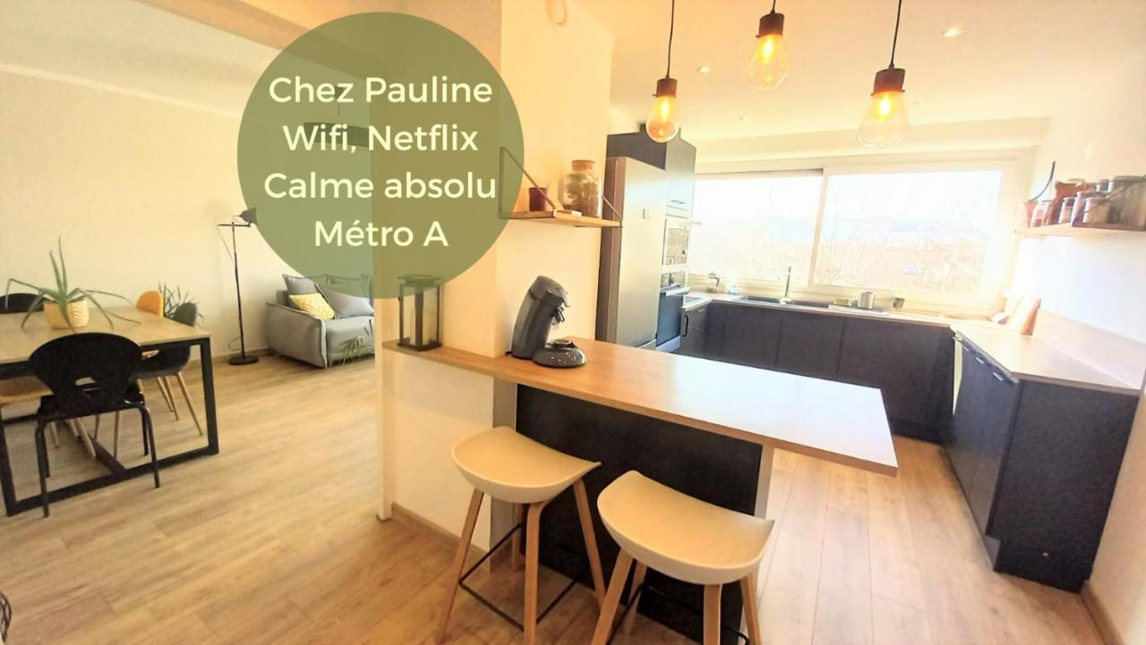 Magnifique Cocon - Metro A Republique - 2 Belles Chambres Avec Dressings - Wifi Gratuit - Netflix - Au Calme Absolu - Lumineux - Jardin Arbore Partage Dans La Residence ビユールバンヌ エクステリア 写真